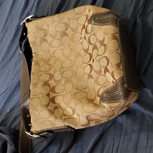 Brown coach bag